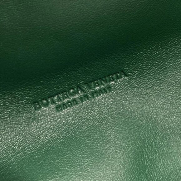 BOTTEGA VENETA The Chain Pouch - Green Leather Shoulder Bag 721-071125 - Picture 13 of 14